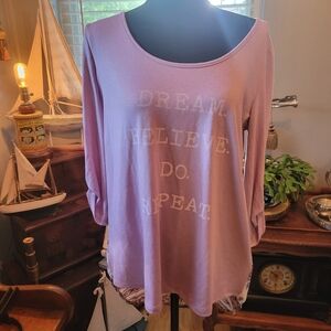 About A Girl Lavender Blouse